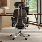 Ergonomic Executive Office Chair - PU Leather 4D Armrests Self-Adapting
