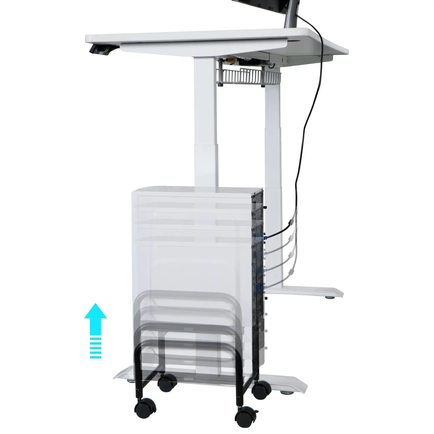 Adjustable CPU Stand, Mobile, Black