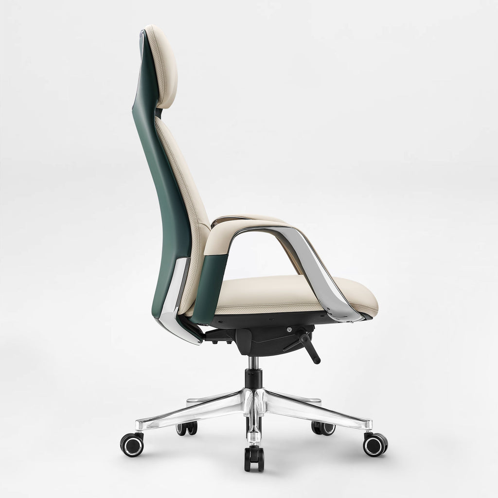 Napa Leather Executive Office Chair - Fully Adjustable
