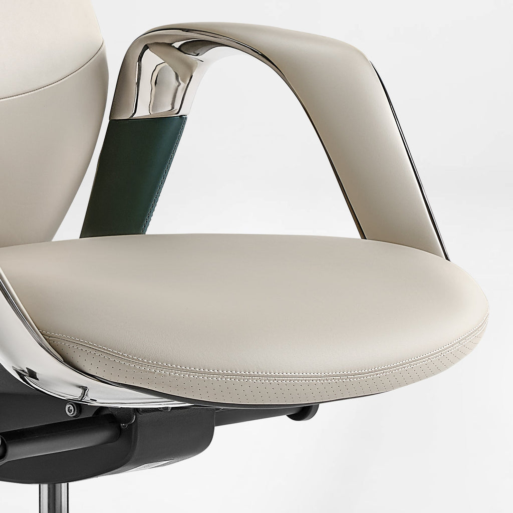Napa Leather Executive Office Chair - Fully Adjustable