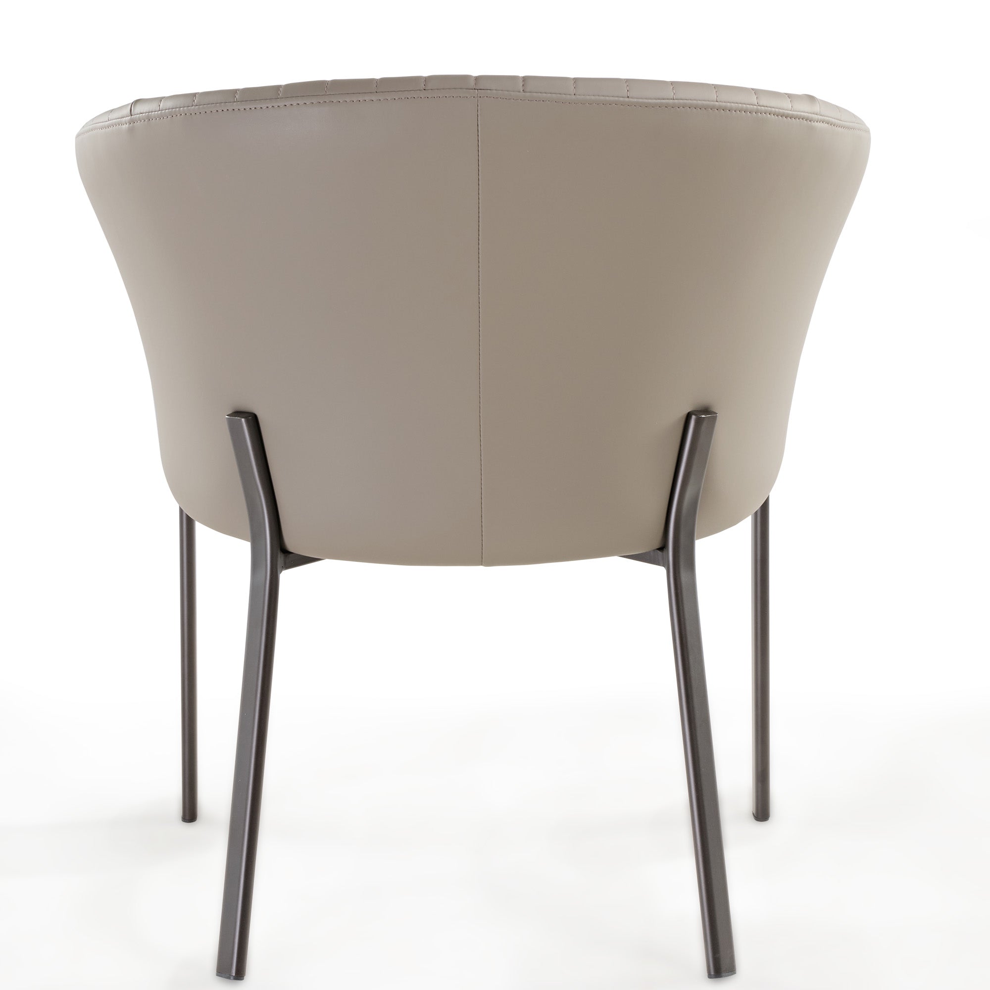 Upholstered Arm Dining Chair, Set of 1, Dark Gray