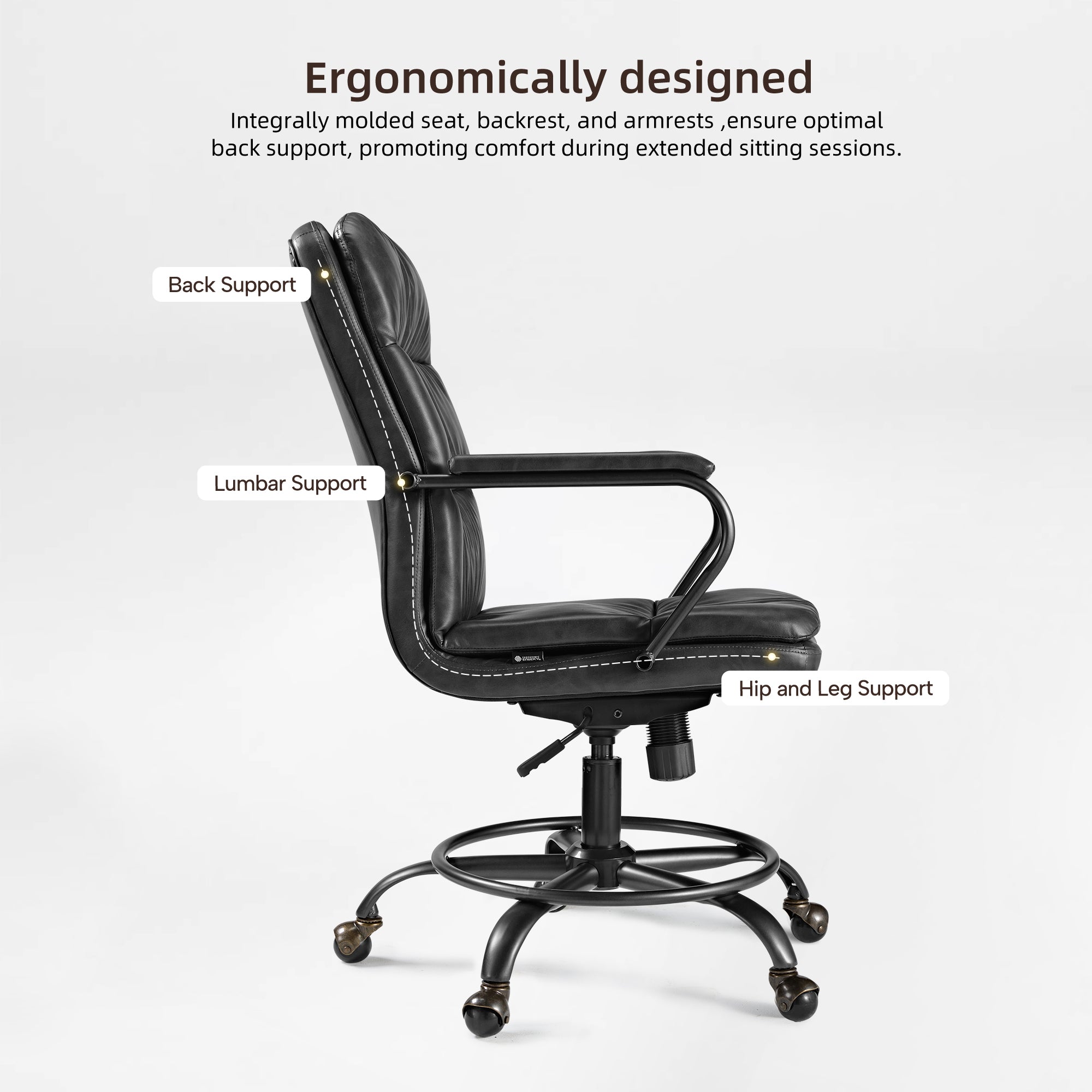 PU Leather Home Office Chair