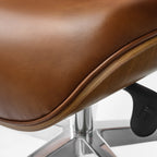 Genuine Leather Executive Office Chair - Classic Ergonomic Design