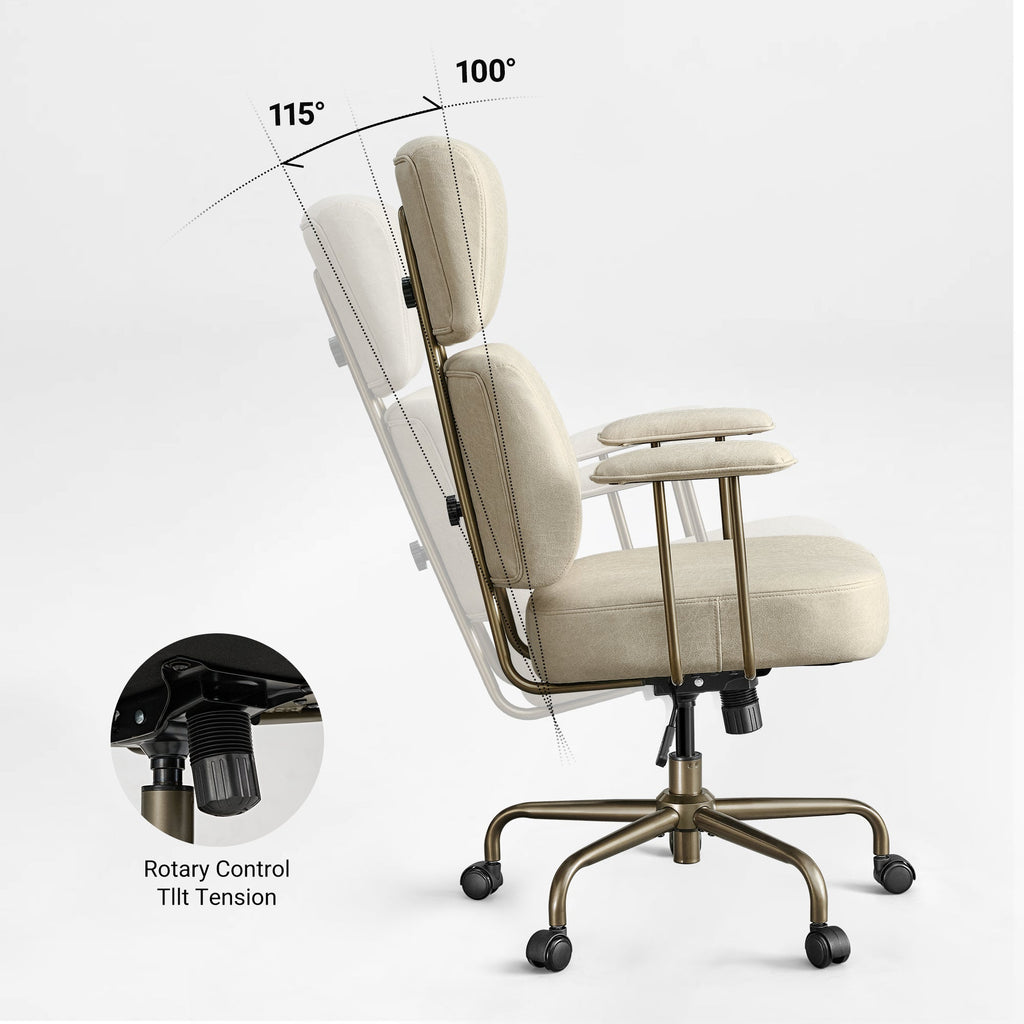 High Back Office Chair - Ultra Soft Cushion Adjustable