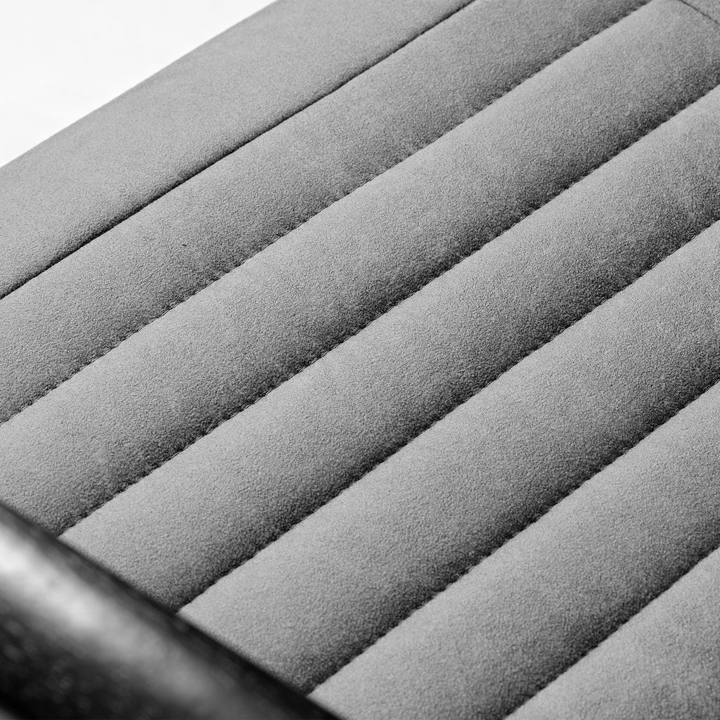 Retro PU Leather Task Office Chair - Solid Wood Arms