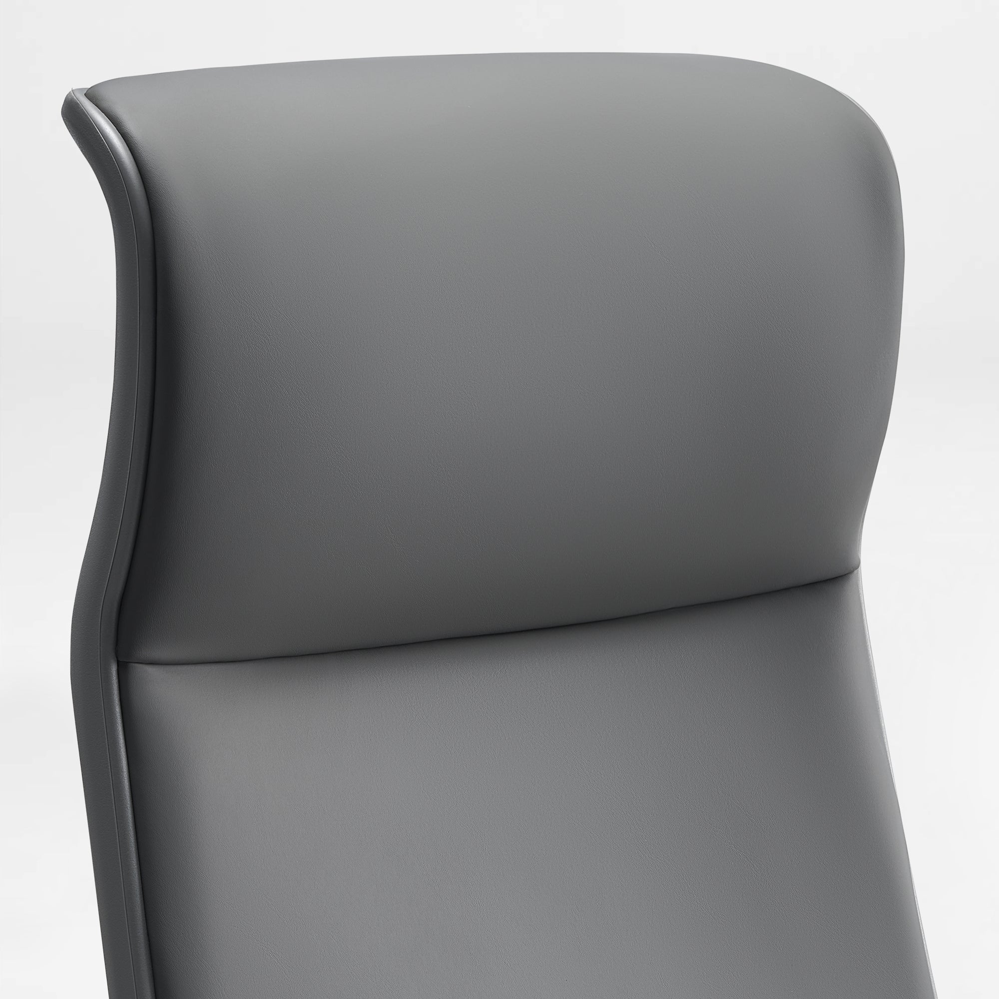 Microfiber Leather Office Chair - Dual-Layer Contoured Ergonomic