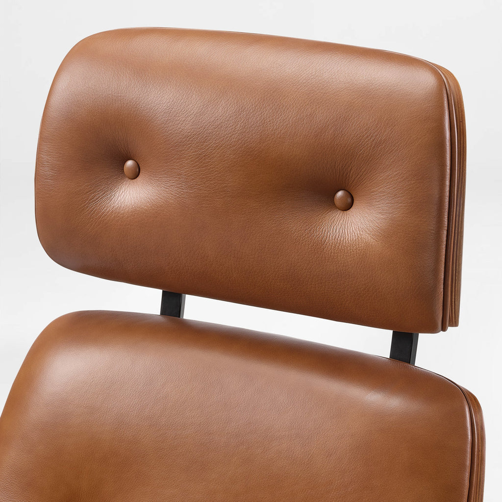 Genuine Leather Executive Office Chair - Classic Ergonomic Design