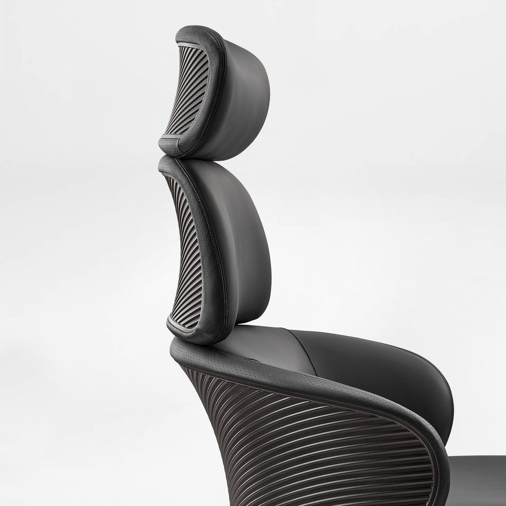 Microfiber Leather Executive Office Chair - Modern Lines Home Office