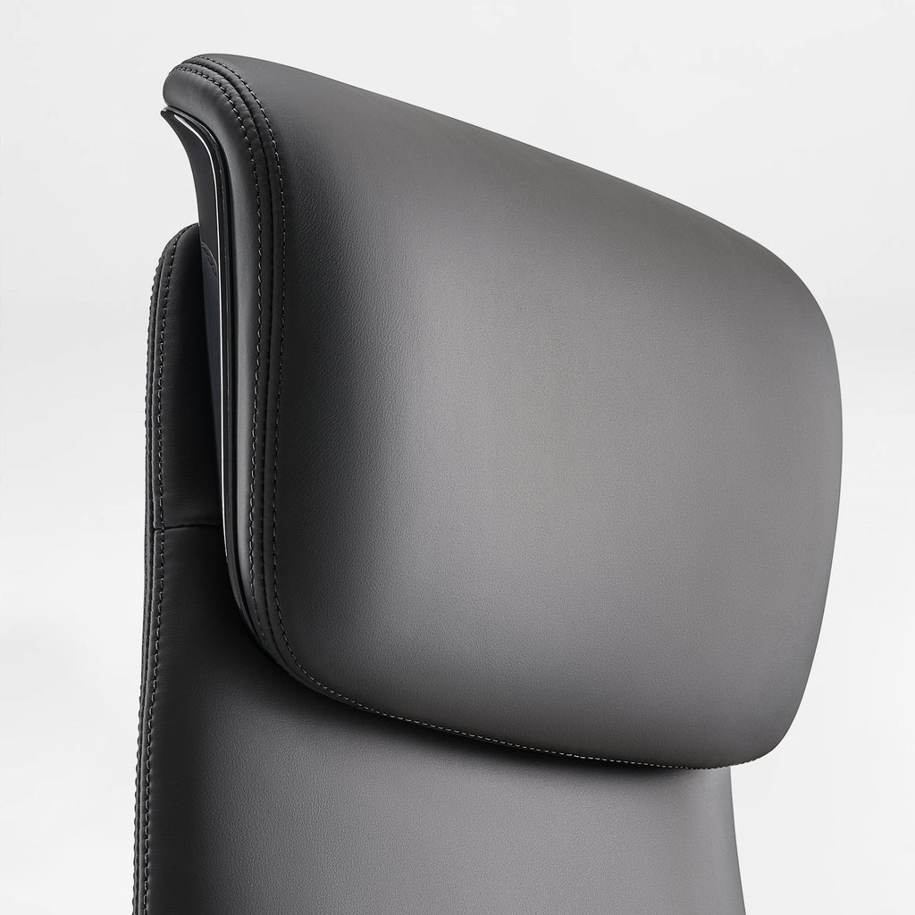Genuine Leather Executive Office Chair - Butterfly Design High Back