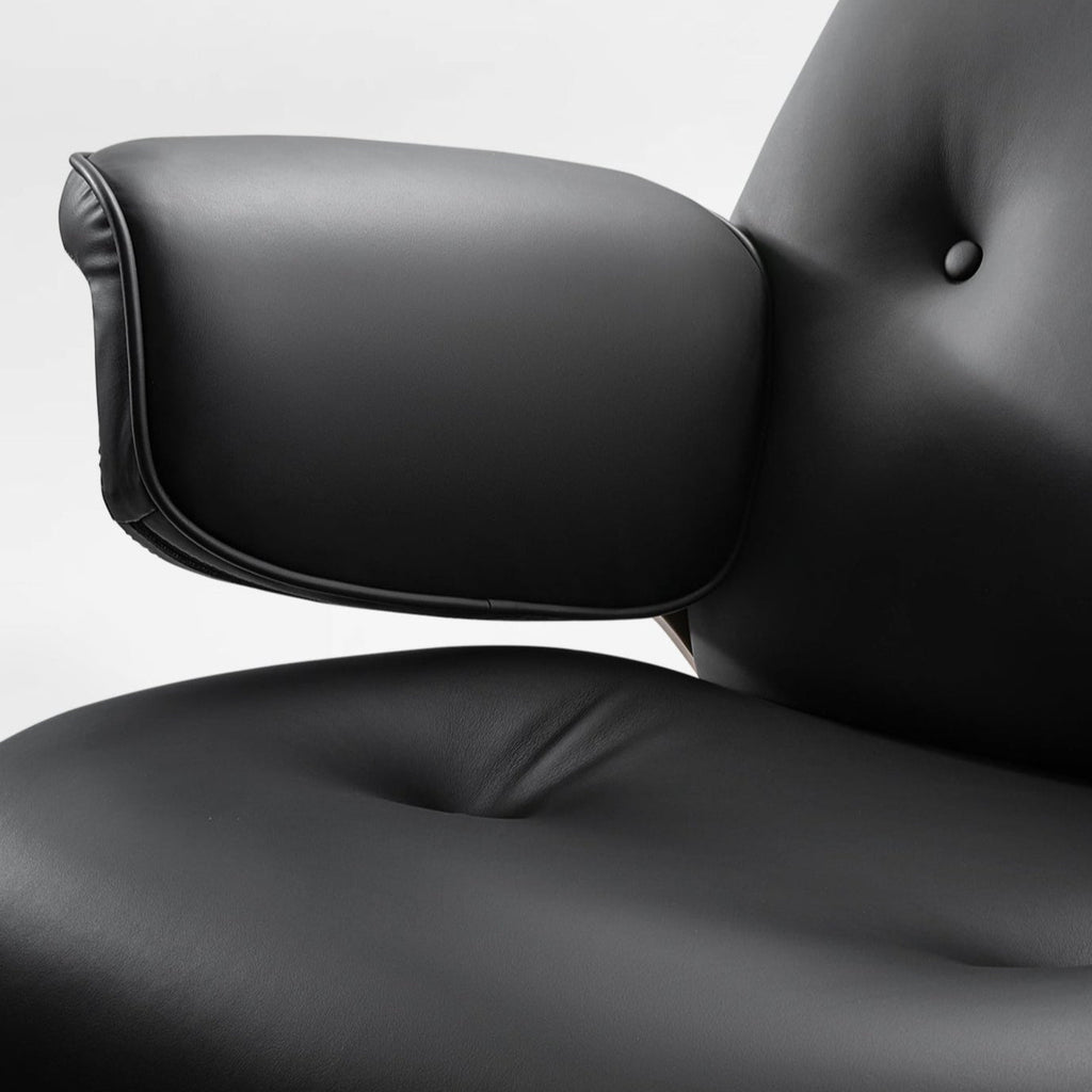 Genuine Leather Executive Office Chair - Classic Ergonomic Design