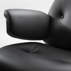 Genuine Leather Executive Office Chair - Classic Ergonomic Design
