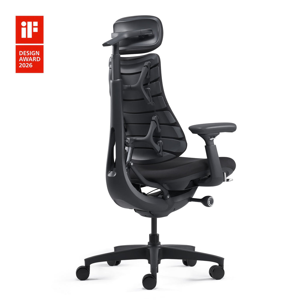 Dynamic Ergonomic Office Chair with Chip-Controlled Adaptive Backrest