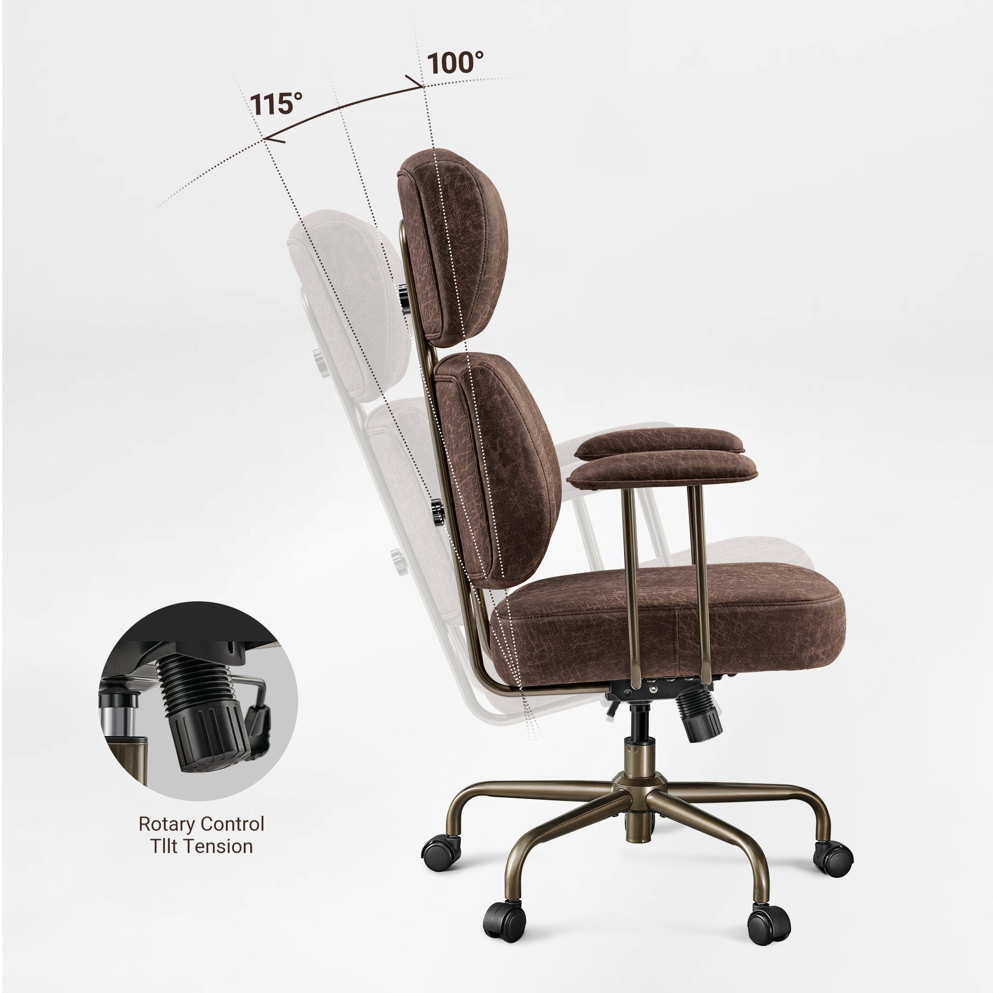 High Back Office Chair - Ultra Soft Cushion Adjustable