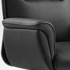 Microfiber Leather Executive Office Chair with Adjustable Headrest
