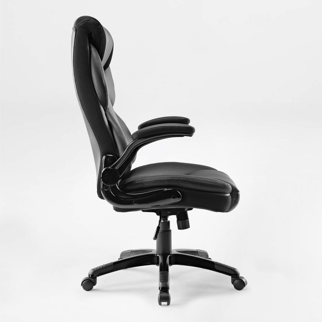 Faux Leather Home Office Chair - Ergonomic Cream