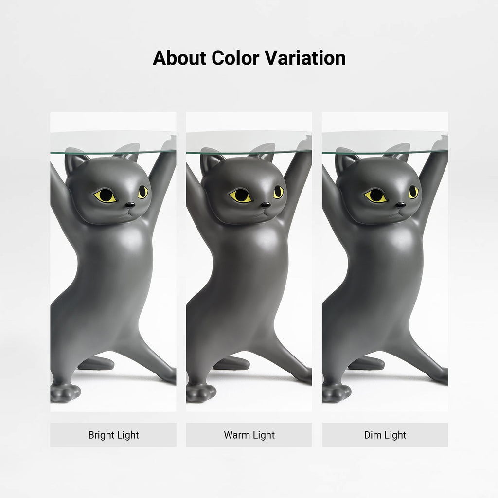 23''H, Enchanting Cat Side Table