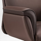 Microfiber Leather Executive Office Chair with Adjustable Headrest
