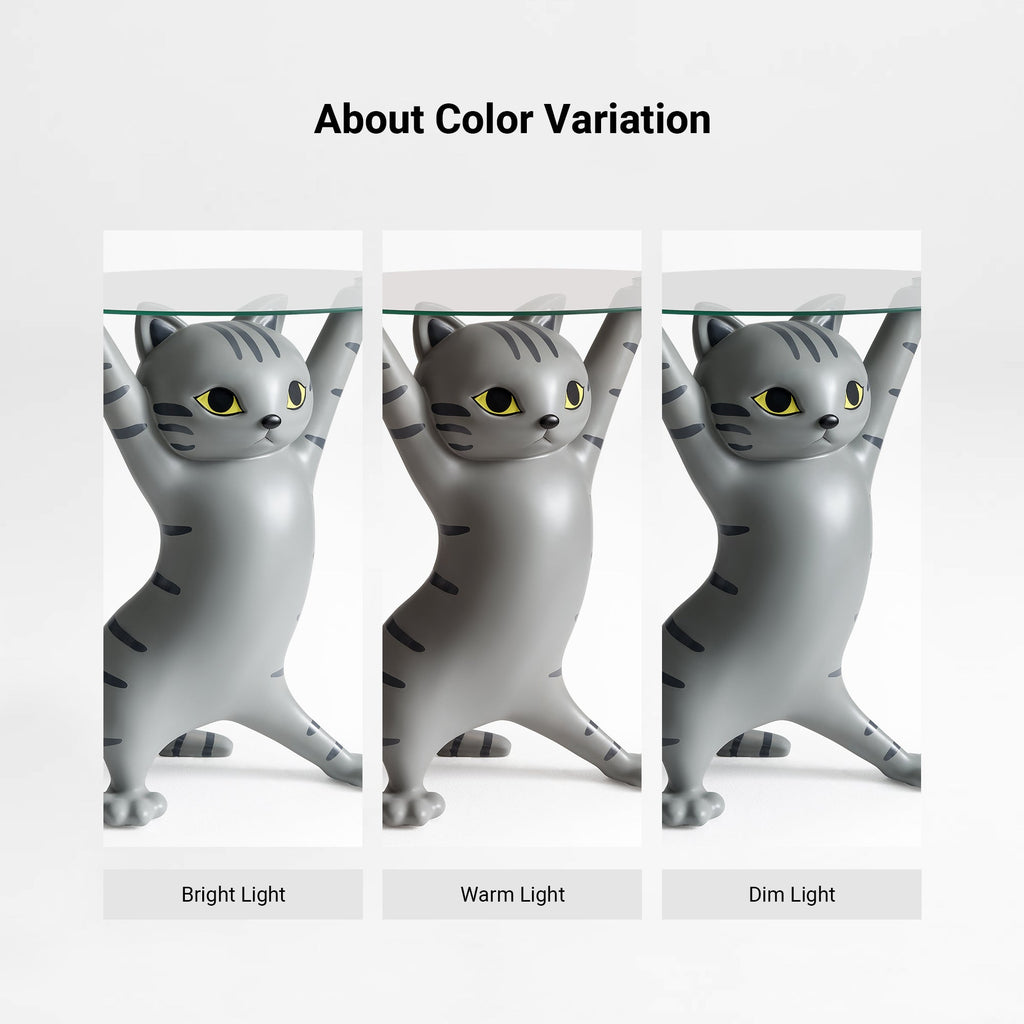 23''H, Enchanting Cat Side Table