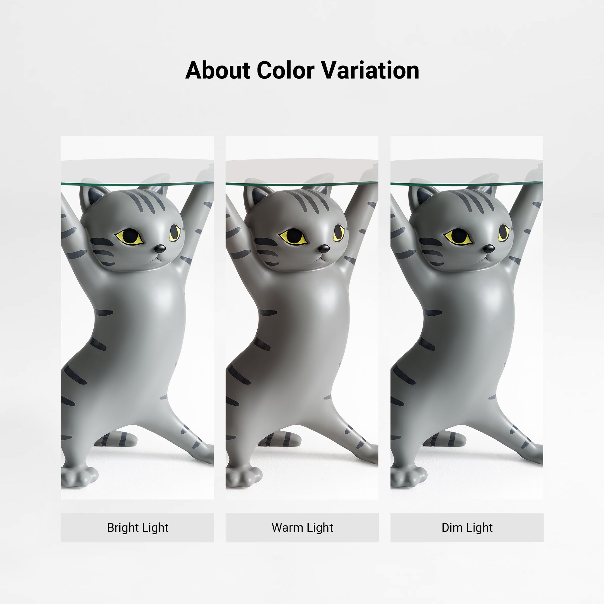 23''H, Enchanting Cat Side Table
