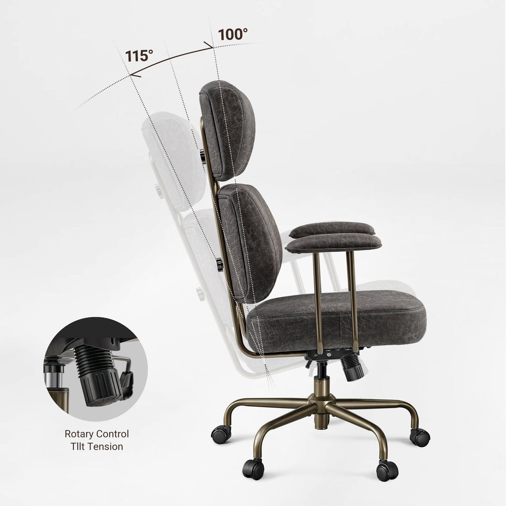 High Back Office Chair - Ultra Soft Cushion Adjustable