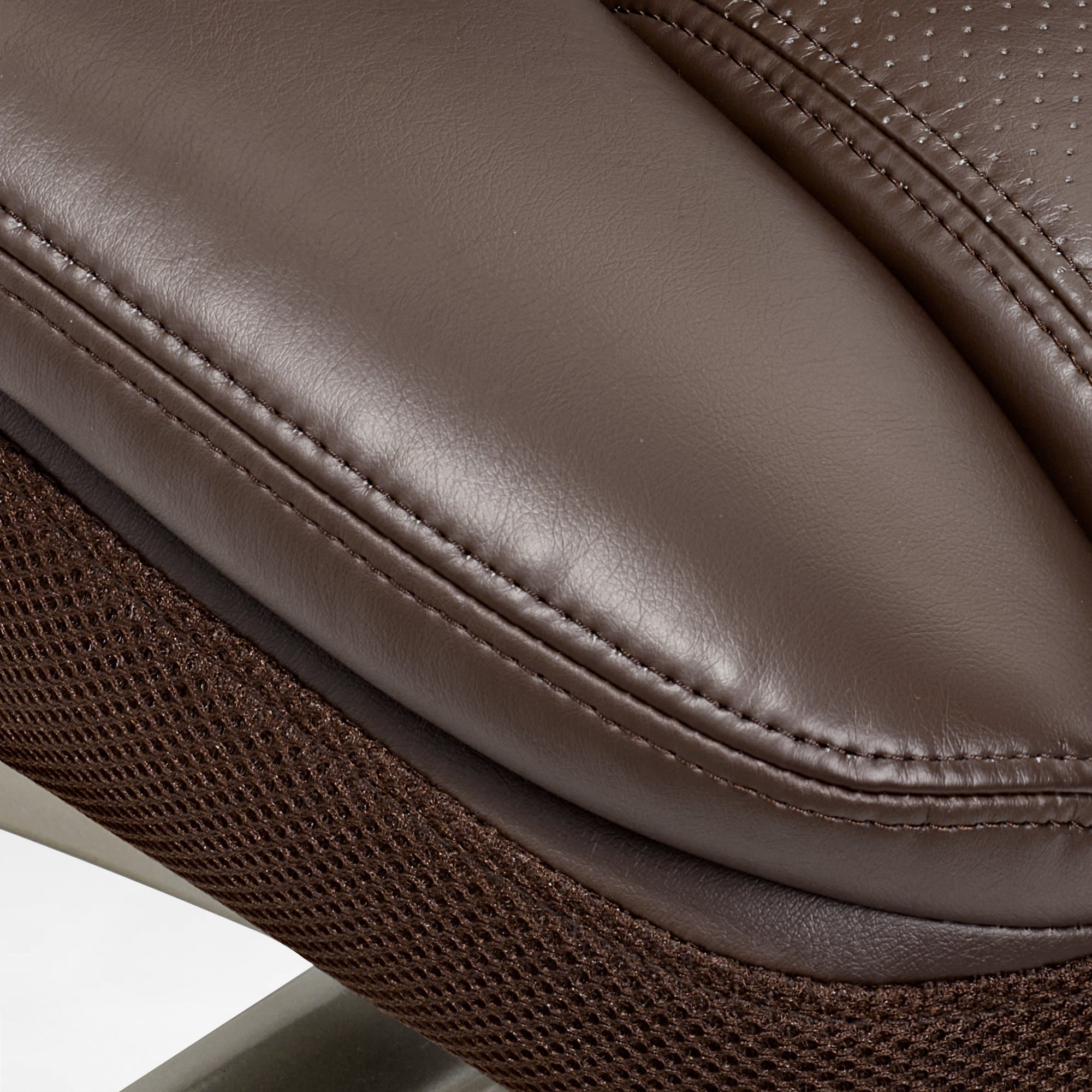 Faux Leather Home Office Chair - Ergonomic Cream