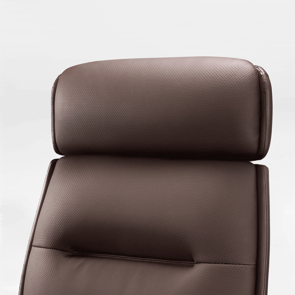 Microfiber Leather Executive Office Chair with Adjustable Headrest