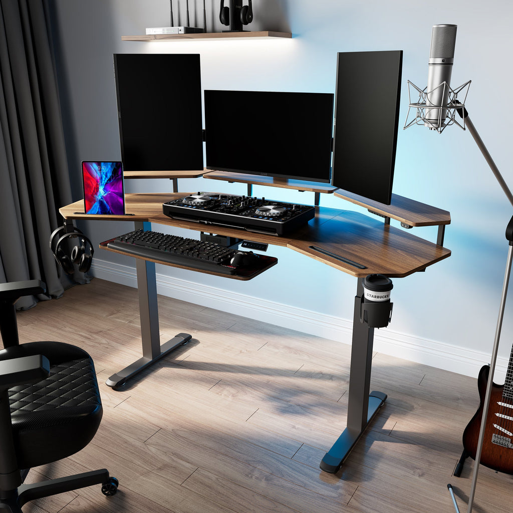 Wing-Shaped Standing Desk (72x23)