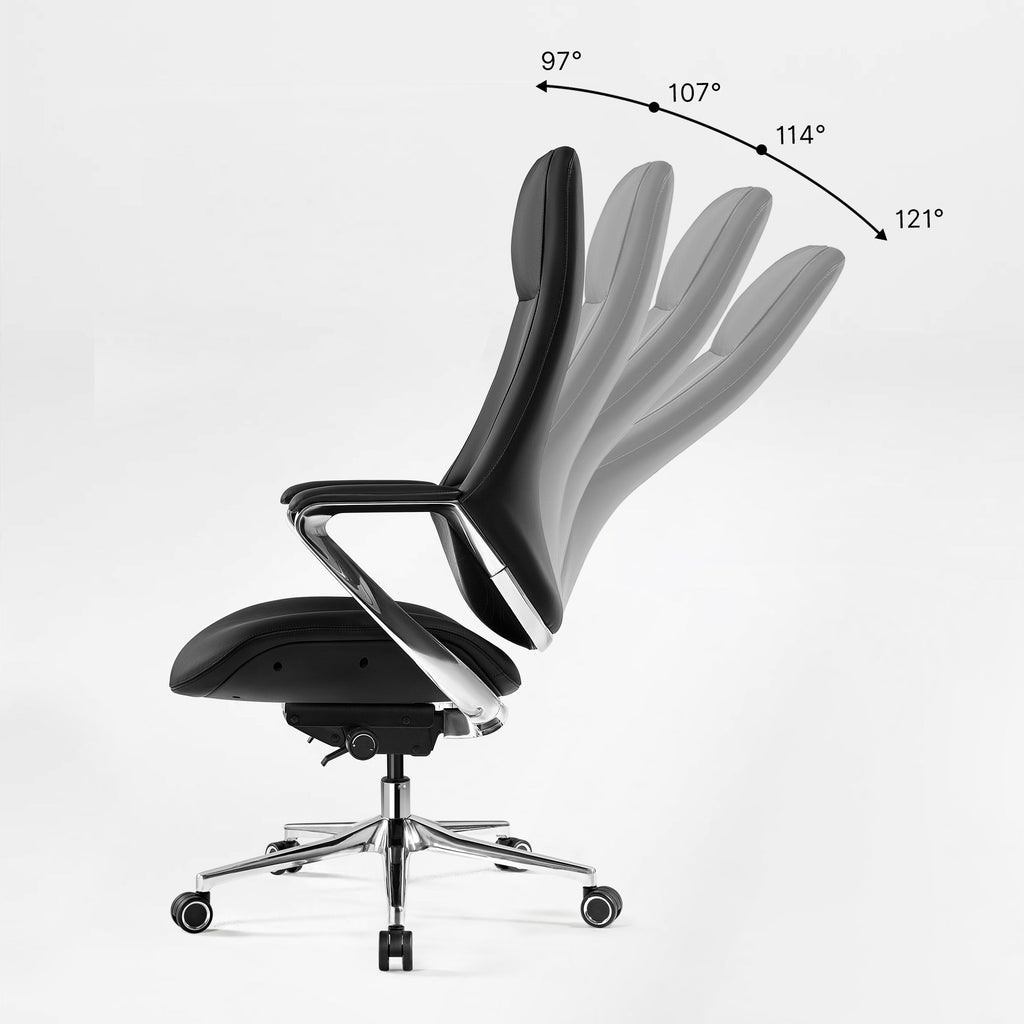 Silicone Leather Executive Office Chair - Clean Lines Home Office