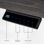 Electric Standing Desk with Wireless Charging and USB Hub, White