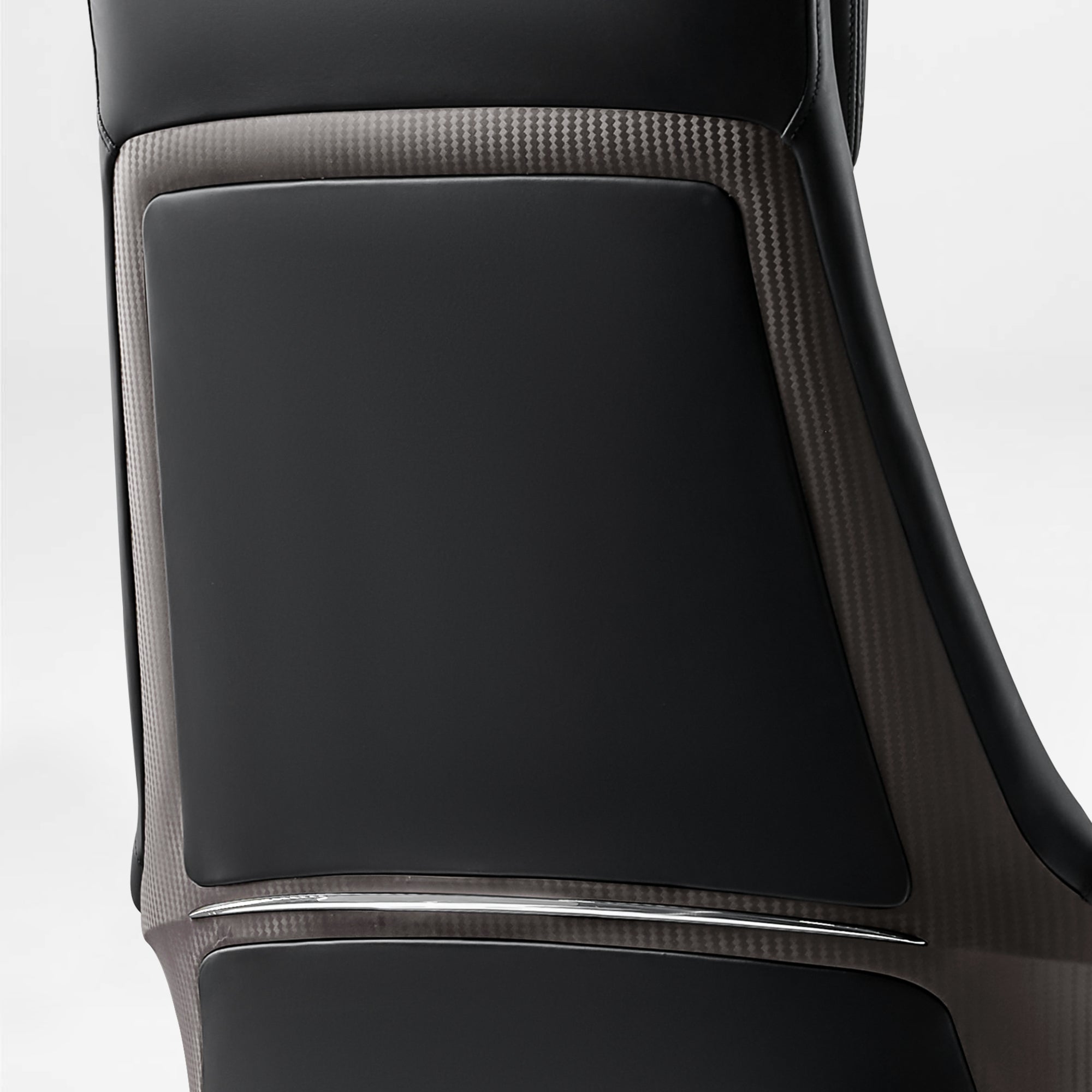 Genuine Leather Executive Office Chair - Leather & Metal Luxury