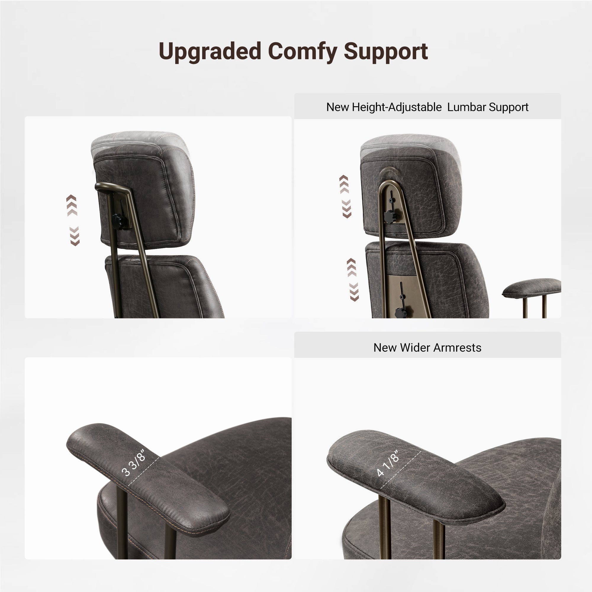 High Back Office Chair - Ultra Soft Cushion Adjustable