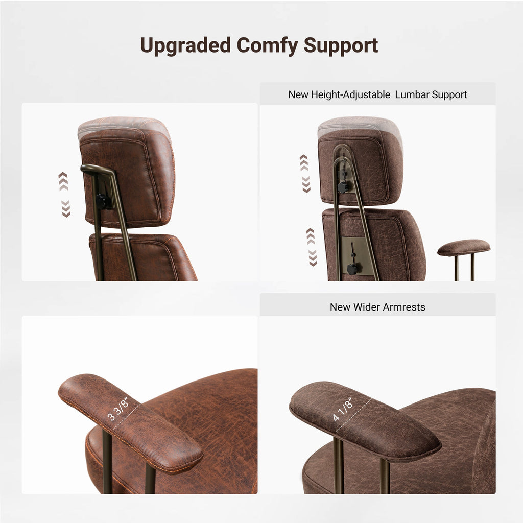 High Back Office Chair - Ultra Soft Cushion Adjustable
