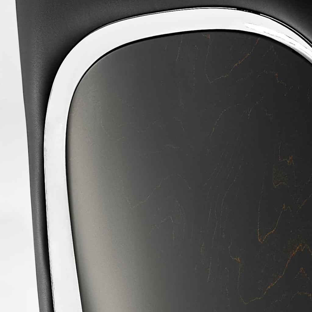 Napa Leather Executive Chair - Soft Curves Upholstered Frame