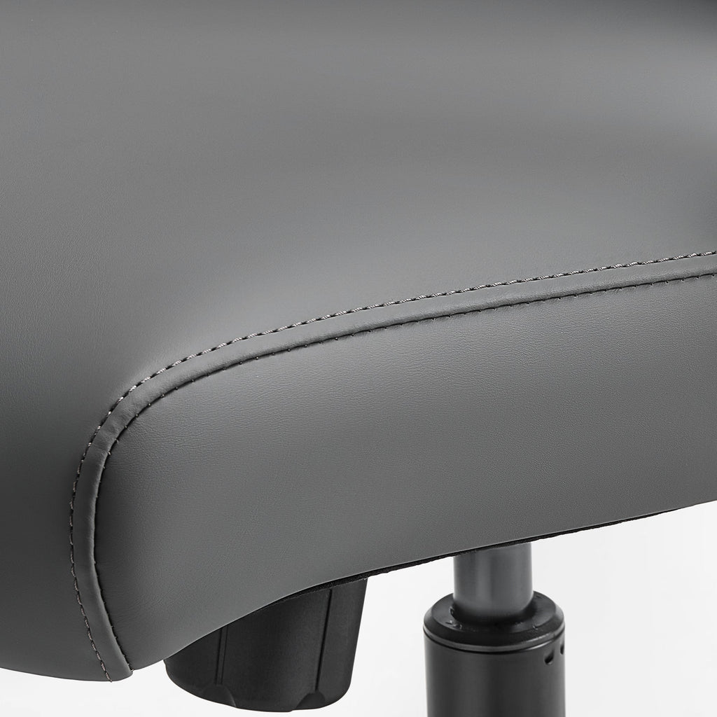 Microfiber Leather Office Chair - Dual-Layer Contoured Ergonomic