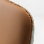Faux Leather Executive Office Chair - Segmented Back Natural Curve