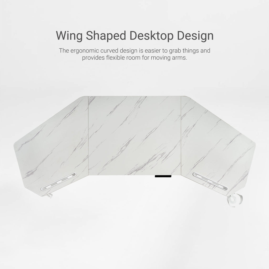 Wing-Shaped Standing Desk (72x23)