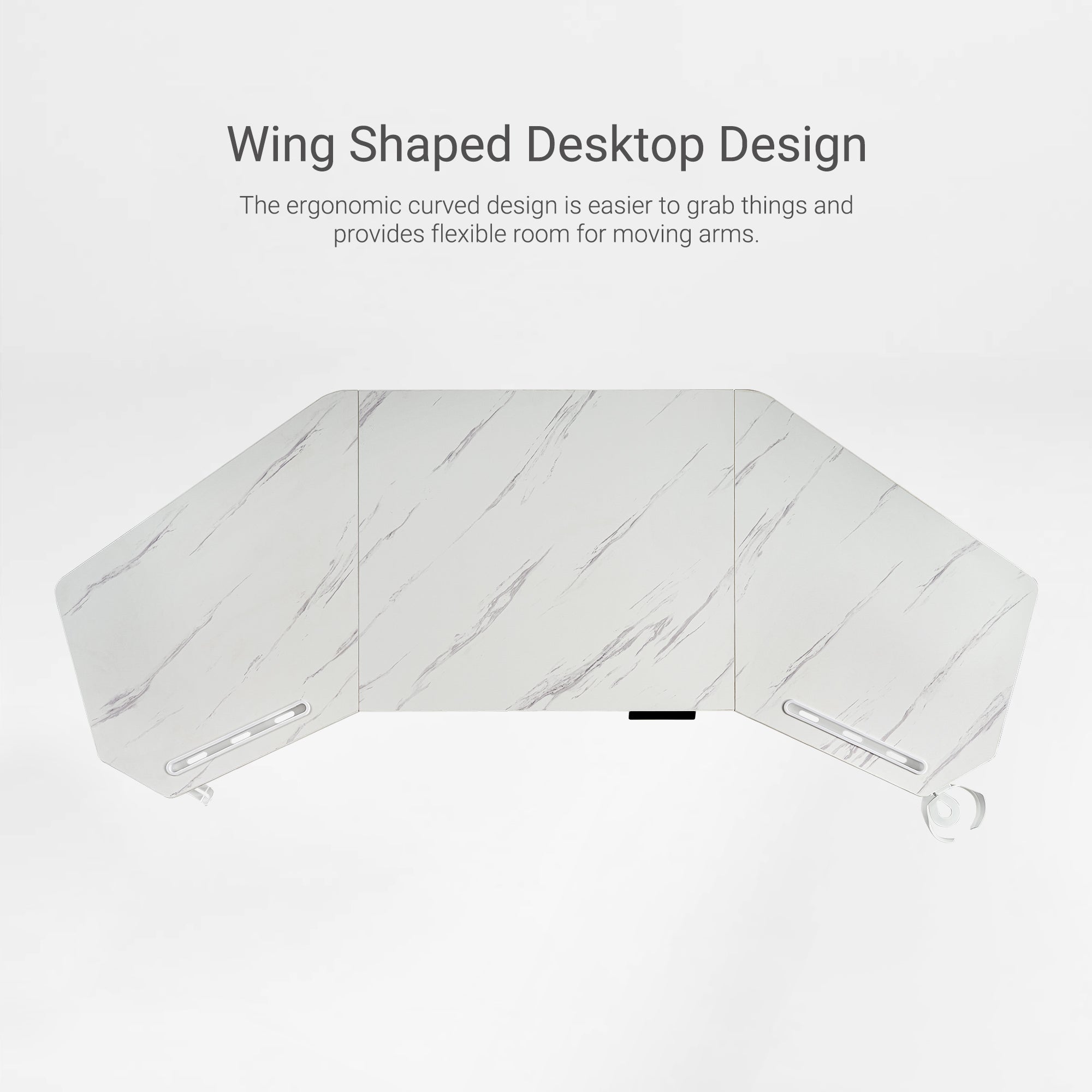 Wing-Shaped Standing Desk (72x23)