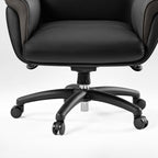 Microfiber Leather Executive Office Chair with Adjustable Headrest