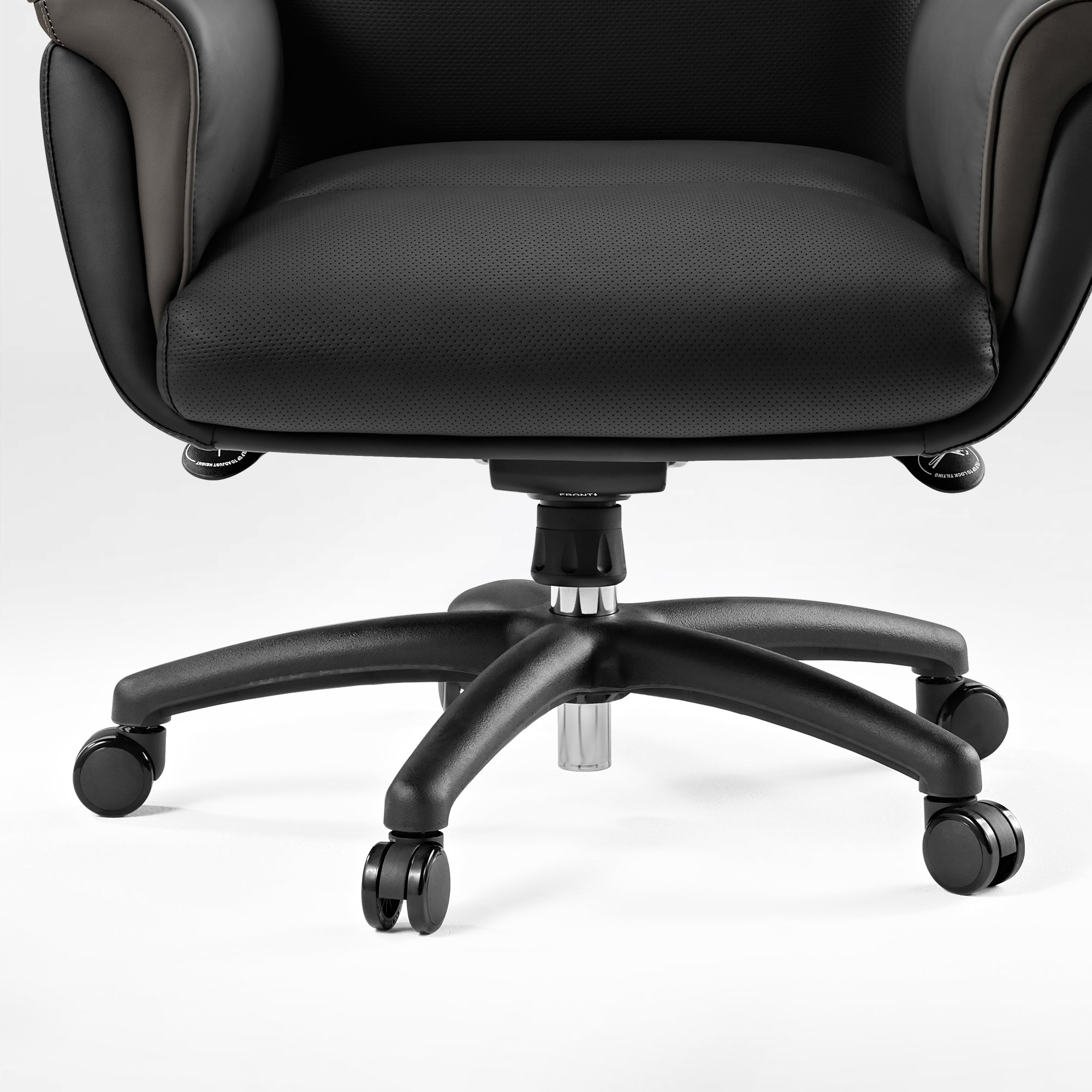 Microfiber Leather Executive Office Chair with Adjustable Headrest