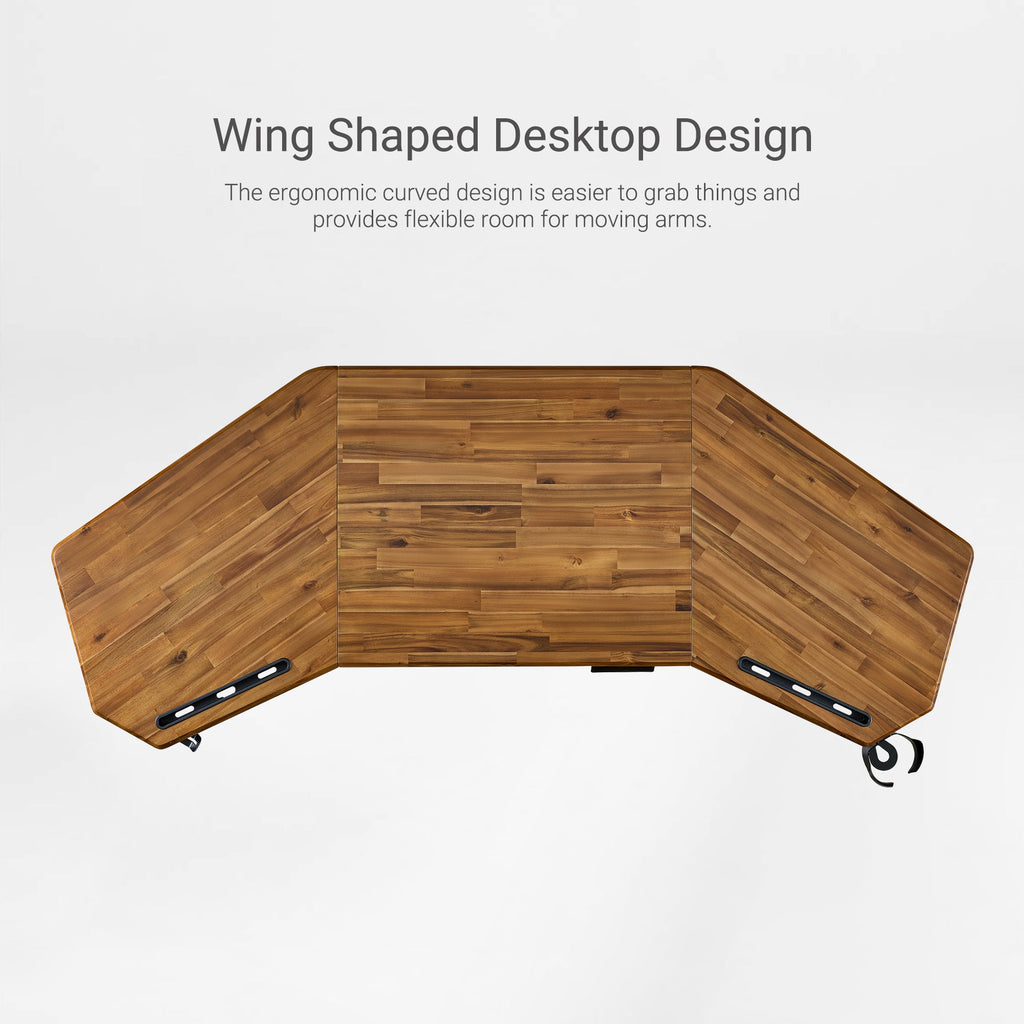 Wing-Shaped Standing Desk (72x23)