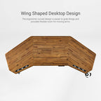 Wing-Shaped Standing Desk (72x23)