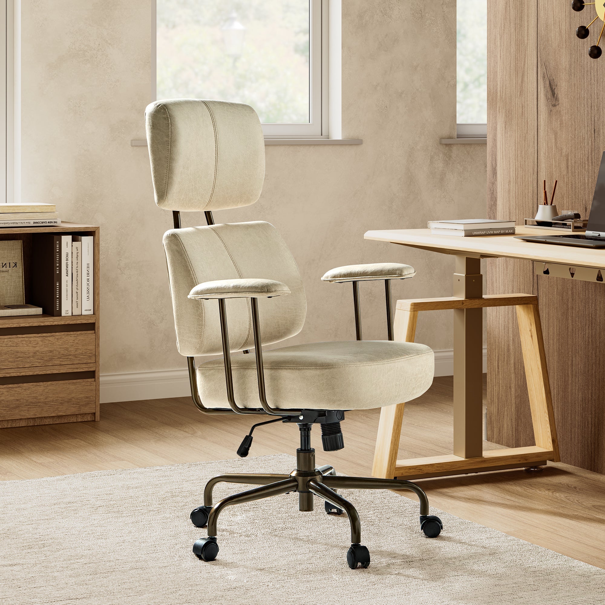 High Back Office Chair - Ultra Soft Cushion Adjustable