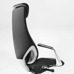Genuine Leather Executive Office Chair - Butterfly Design High Back