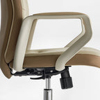 Faux Leather Executive Ergonomic Office Chair - Contoured Spine Support