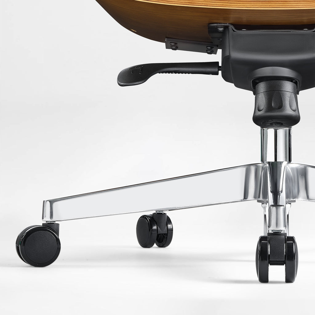 Genuine Leather Executive Office Chair - Classic Ergonomic Design