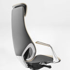 Genuine Leather Executive Office Chair - Butterfly Design High Back