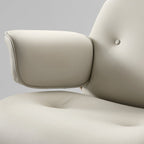 Genuine Leather Executive Office Chair - Classic Ergonomic Design