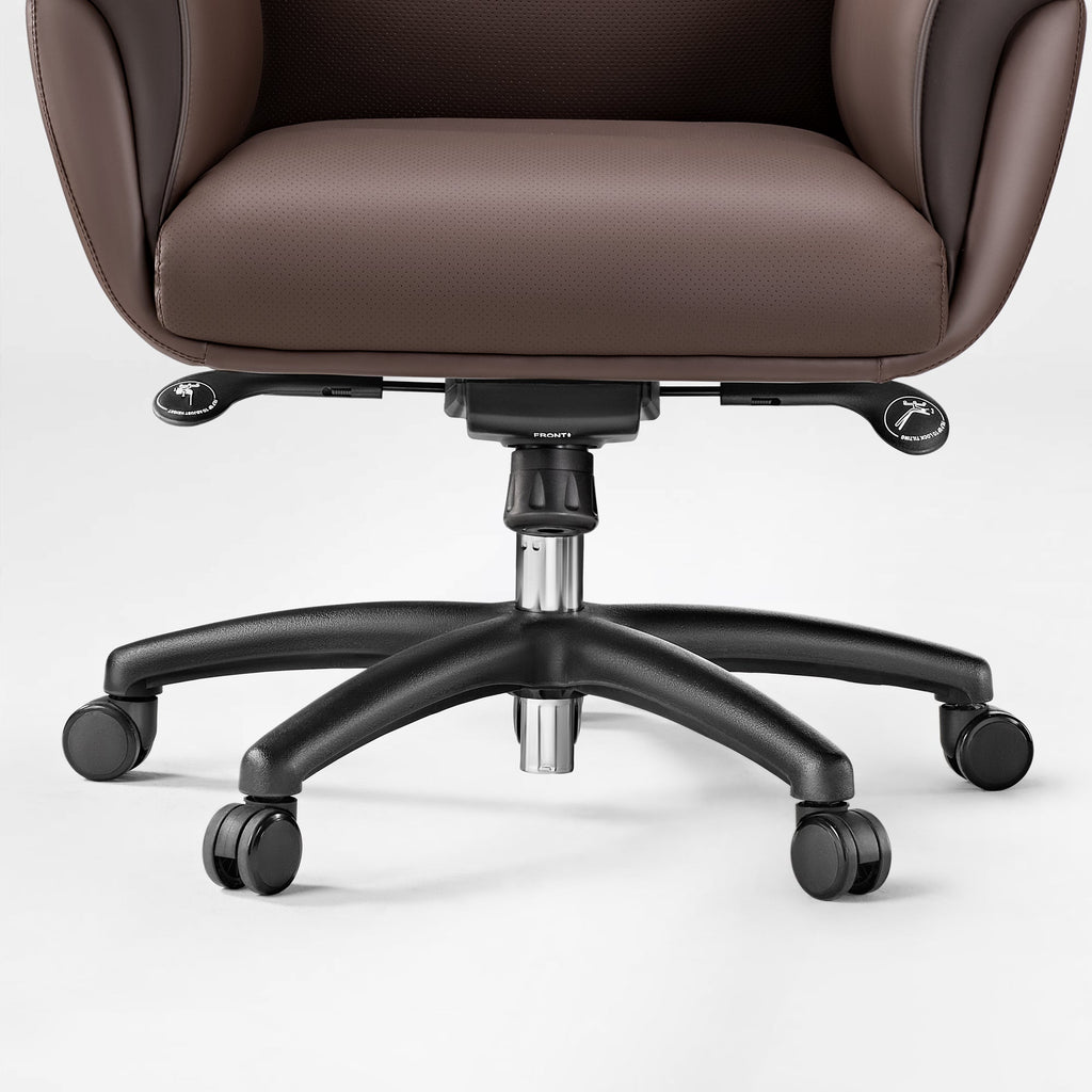 Microfiber Leather Executive Office Chair with Adjustable Headrest
