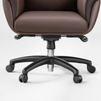 Microfiber Leather Executive Office Chair with Adjustable Headrest