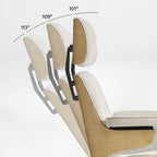 Genuine Leather Executive Office Chair - Classic Ergonomic Design